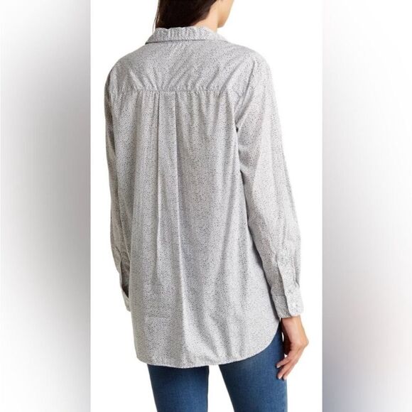 Frank & Eileen Joedy Oversized Ditsy Button-Up Shirt NWT  $258 xl - Picture 4 of 8